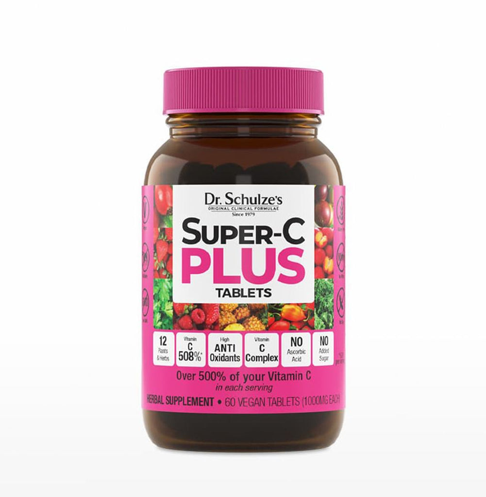 SUPER-C PLUS du Dr. Schulze - COMPLEXE DE VITAMINE-C DE LA NATURE à base de baies, d'herbes et de fruits.