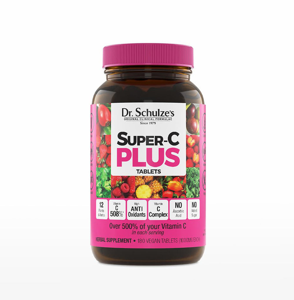 Dr. Schulze's SUPER-C PLUS - DER VITAMIN-C KOMPLEX DER NATUR AUS BEEREN, KRÄUTERN & OBST